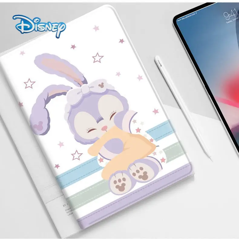 

Disney StellaLou Cartoon Flip Tablet Case For iPad Air 4 3 2 1 Mini 6 5 Pro 2017 2018 2019 2020 Leather Shell Smart Covers
