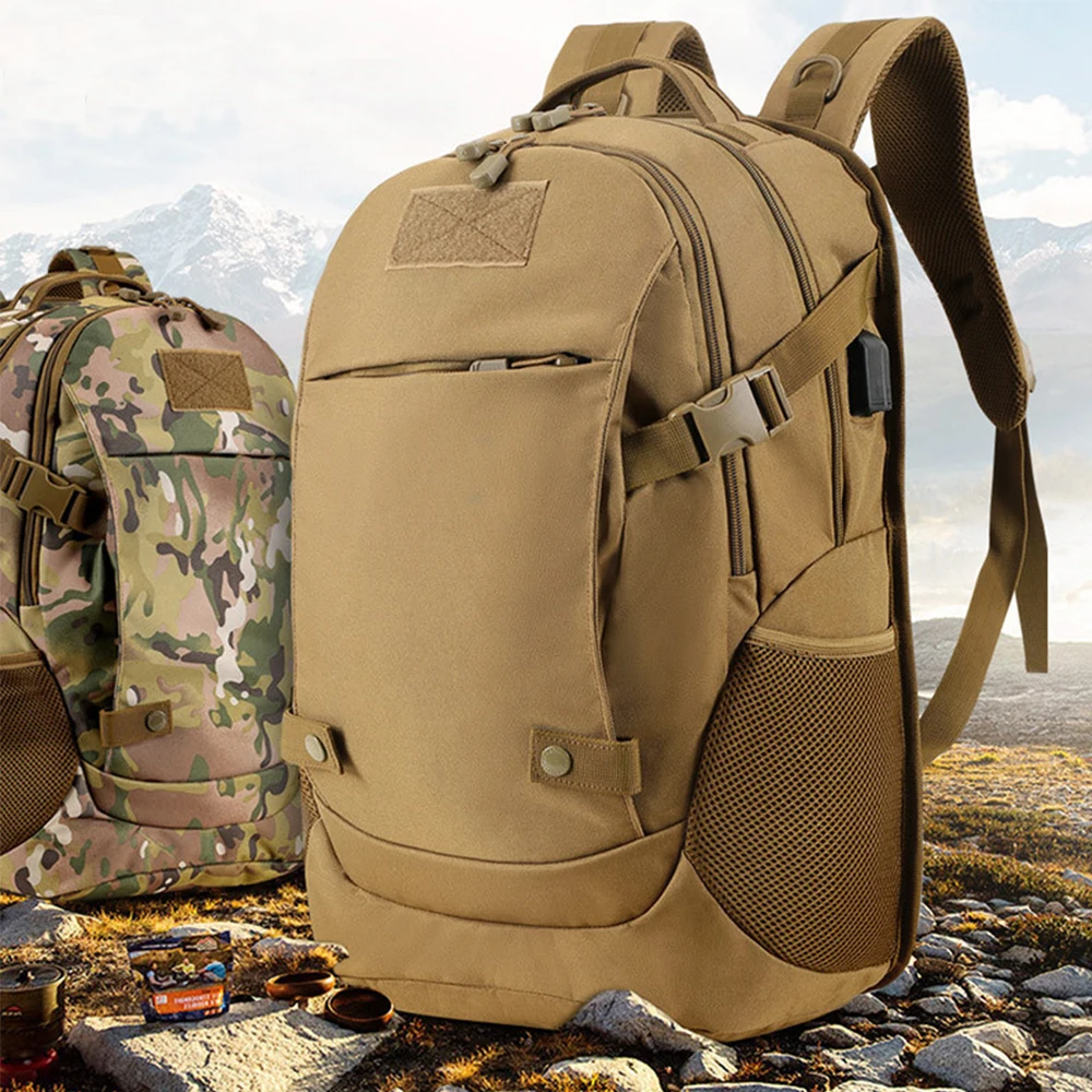 New Arrival Outdoor Backpack Camping 40L Mountaineering Cycling Backpack Military Tactical Backpack 600D Nylon Hiking Trekking