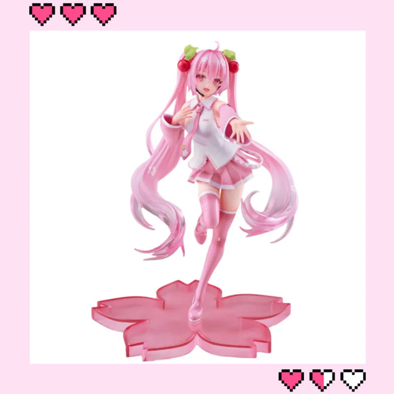

20Cm Hatsune Miku Project Diva Arcade Cherry Blossom Lovely Sweet Girl Birthday Cake Decorations Animation Character Model Gift