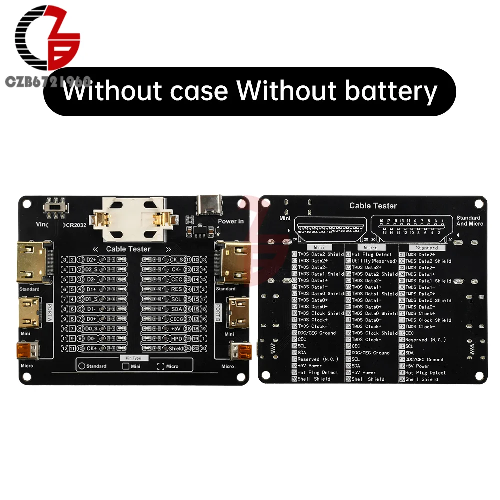 

Тестер кабеля DC3-12V Type-C, плата обнаружения линии передачи данных USB для Type-A Type-B, инструмент для проверки неисправностей вкл.-выкл.