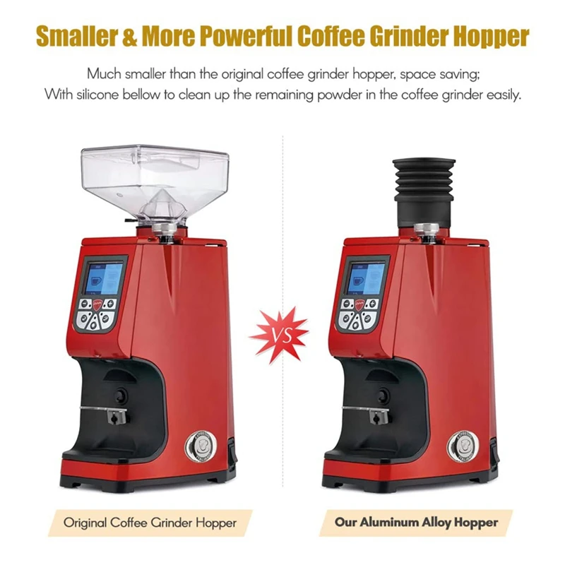 Кофейный бункер ABHG из алюминиевого сплава одинарный дозовый с силиконовым