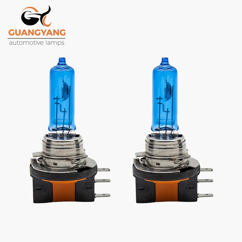 

2 шт. H15 12 В 15/55 Вт синий супер белый синий 4800k авто фары дневные ходовые огни галогенная лампа для гольфа Audi