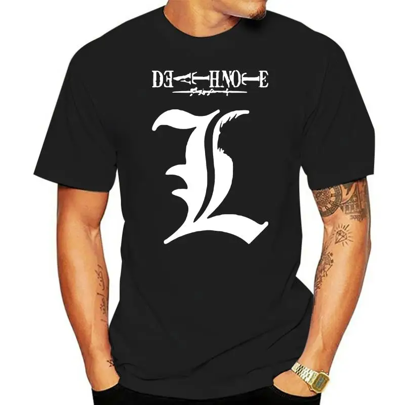 

Camiseta с надписью «Death Note» для мужчин и женщин, camisa 100% de algodón, L, para Death Note
