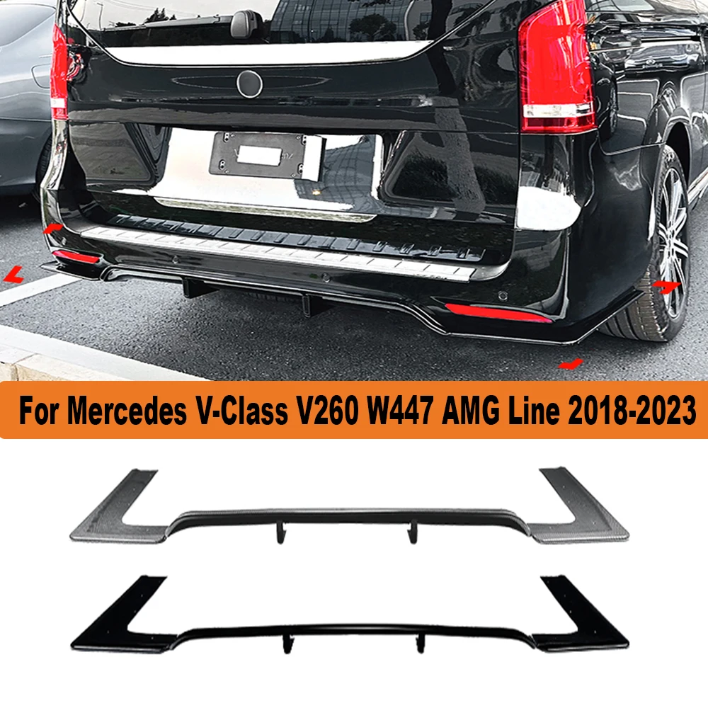 Разветвитель спойлера ДЛЯ Mercedes V-Class V260 W447 AMG Line 2018-2023