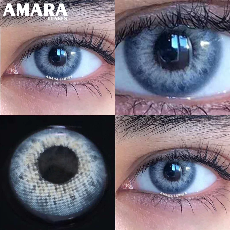 amara contact lenses 2pcs color lens eyes yearly colored contacts beauty eye contacts cosmetic lens color contact lenses free global shipping