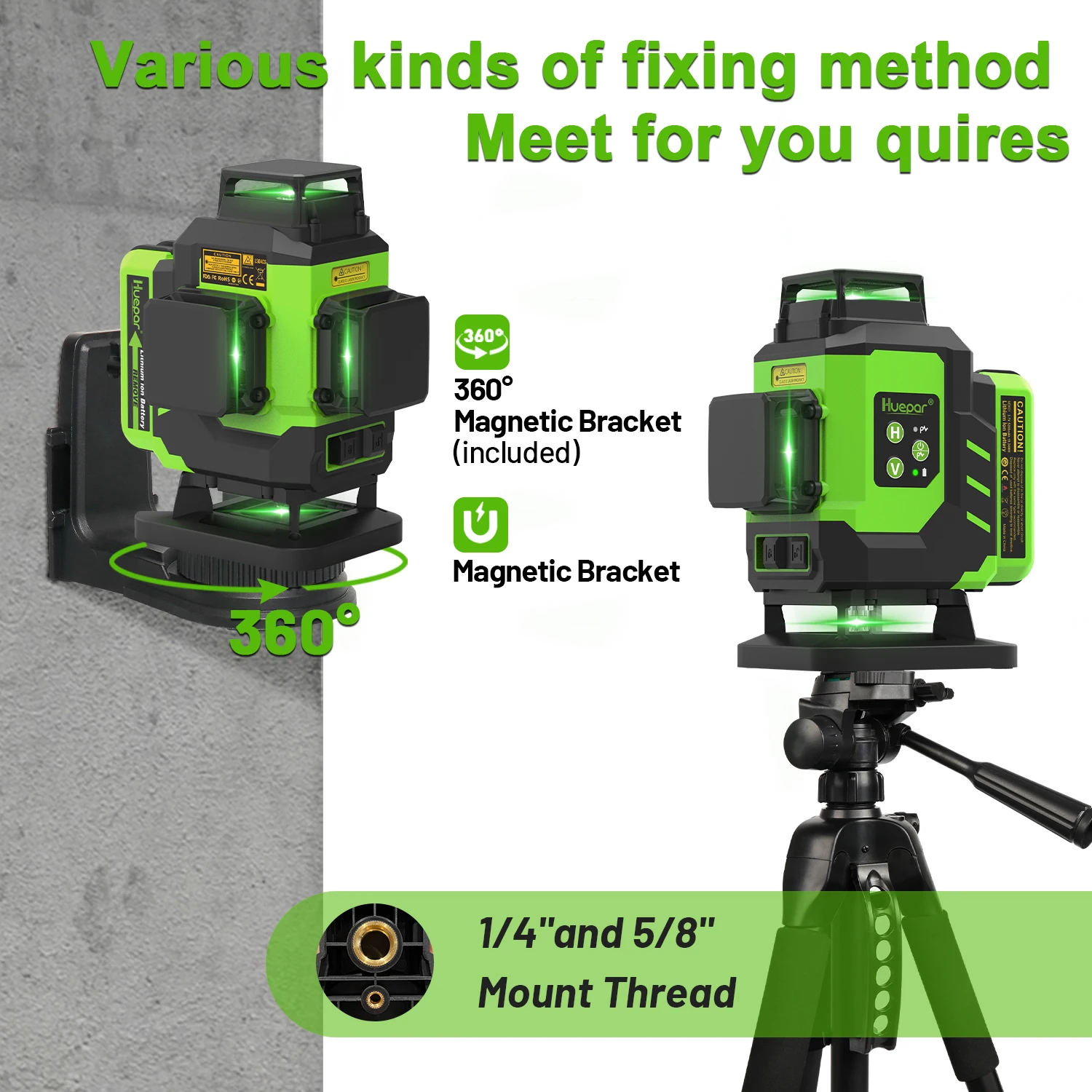 Лазерный уровень Huepar LS04CG