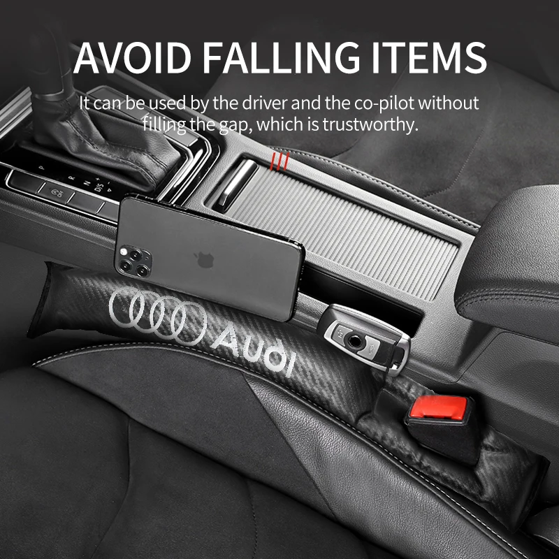 

1/2PCS Car Styling Seat Gap Plug Leak proof Strip Gap Filler Pad For Audi A4 B8 B6 B7 B9 A3 8P 8V A6 C7 C6 A5 Q5 Q7 A7 A1 Q3 TT
