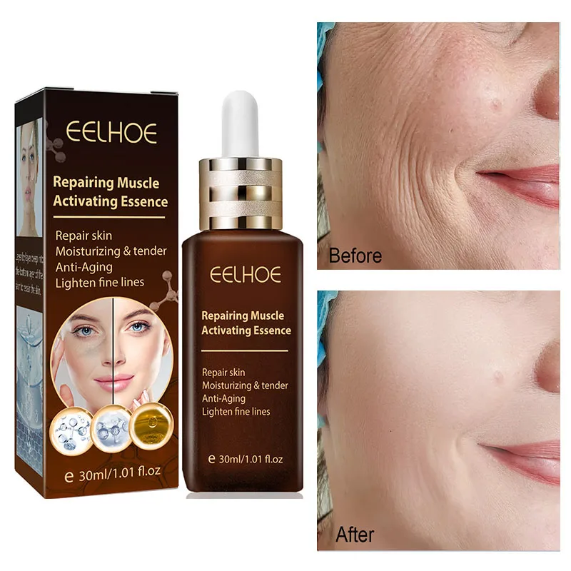 

Six Peptides Remove Wrinkles Face Serum Fade Fine Lines Shrink Pores Anti-Aging Lift Firm Moisturizing Repair Skin Care Products