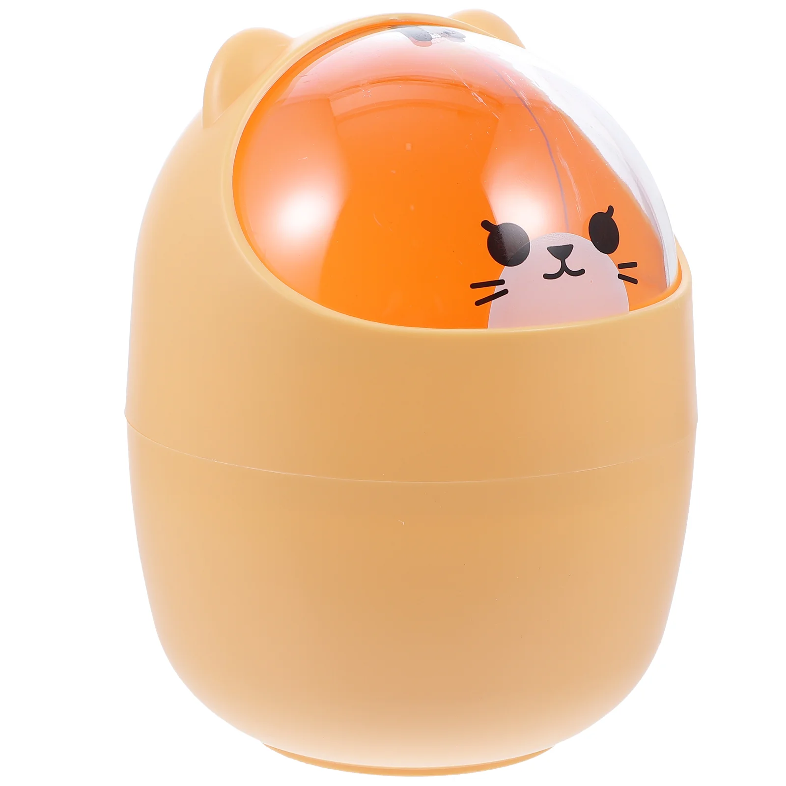 

Trash Can Mini Desktop Bin Garbage Waste Desk Lid Table Container Cute Office Bucket Tiny Storage Countertop Cartoon Wastebasket