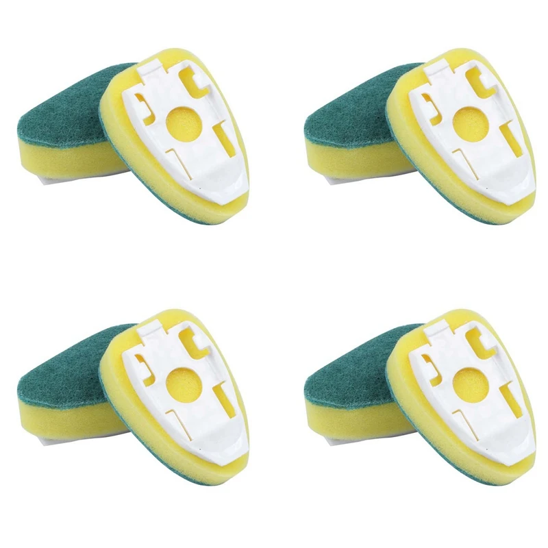 

72 Pieces Dish Wand Refills Replacement Sponge Heads Scouring Scrubber Pads Heavy Duty Dish Wand Sponge