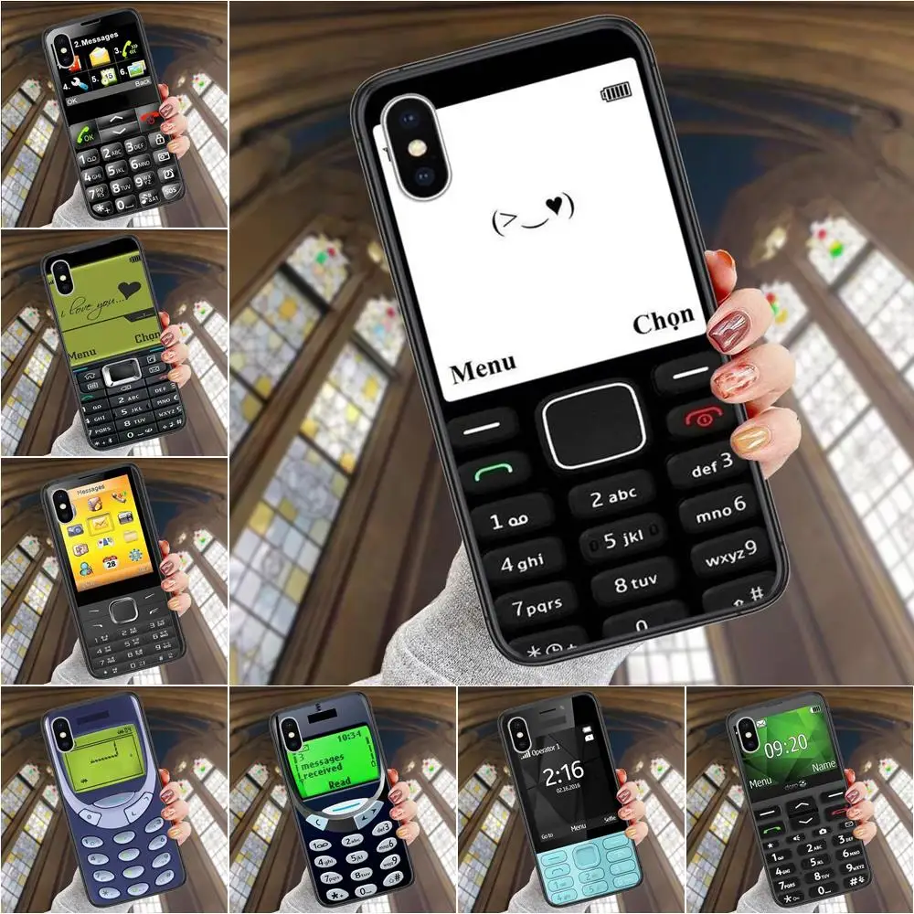 

Retro Phone Black Funda Painting Waterproof For Moto Edge E 6 7 G 20 G30 Fast Lite Play Plus Power Pro Stylus 2020 2021 One 5G