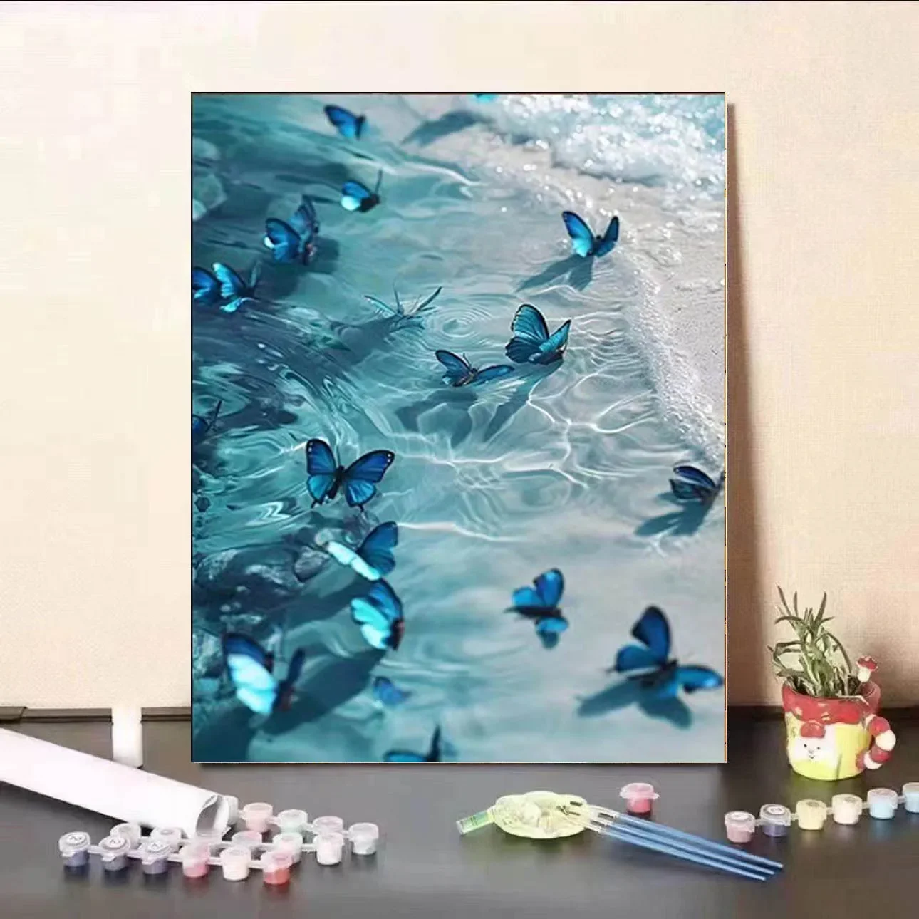 Новая бабочка цифровая картина маслом сделай сам ручная работа цветное