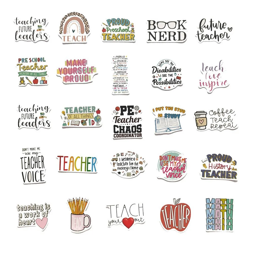 Наклейки для ноутбука велосипеда гитары скейтборда 10/30/50 шт.