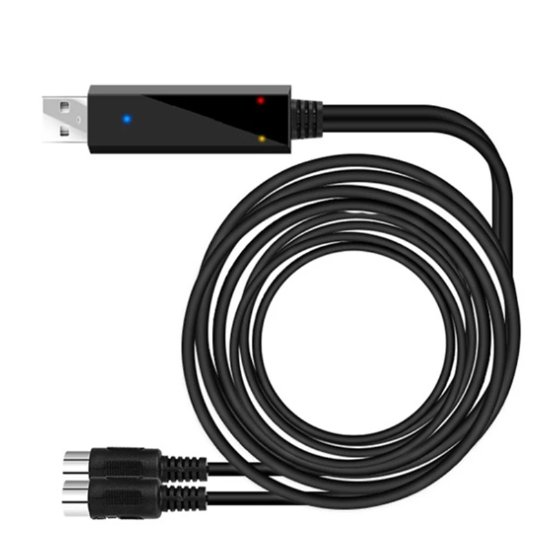 

2 шт., USB-кабель для MIDI-клавиатуры, 6, 5 футов