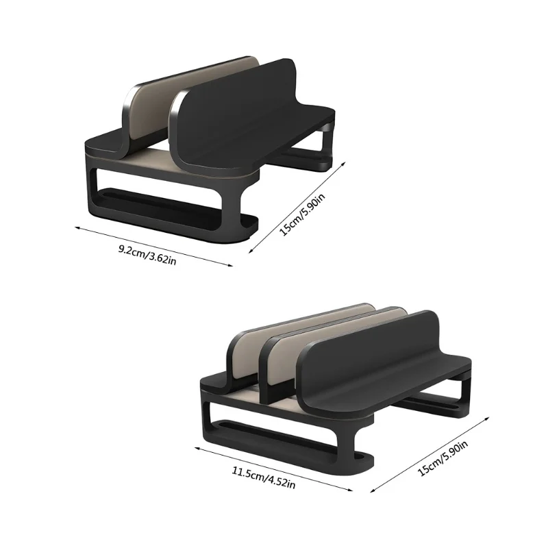 

Vertical Cooling Laptop Stand Aluminum Single/Double Desktop Holder Adjustable Dock for Notebook MacBook and More