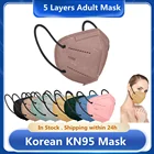 10-200 шт. черная маска KN95 Mascarillas FFP2 Homologadas FFP2Mask 5 слоев многоразовая маска FPP2 Morandi Mask FFP 2 маска для лица FFP2Mask