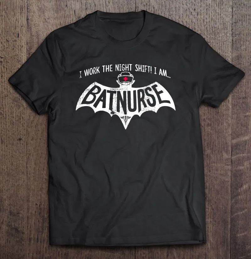 

Забавная Мужская футболка медсестры с супергероем для ночной смены, футболка для медсестры, футболка с мангой, футболка большого размера, р...