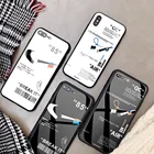 Модный брендовый персонализированный Чехол из закаленного стекла для телефона iPhone 13 12 mini 11 pro xs max X XR 5 6 7 8 S plus, спортивный бренд