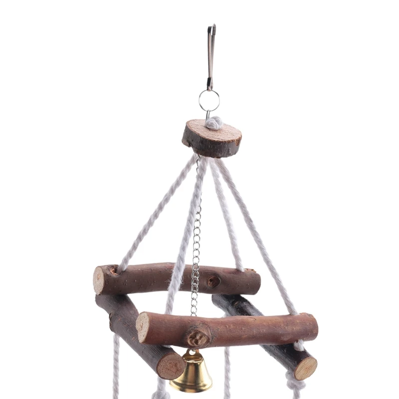 Хлопковая веревка качели искусственная птица клетка Жевательная кукла с