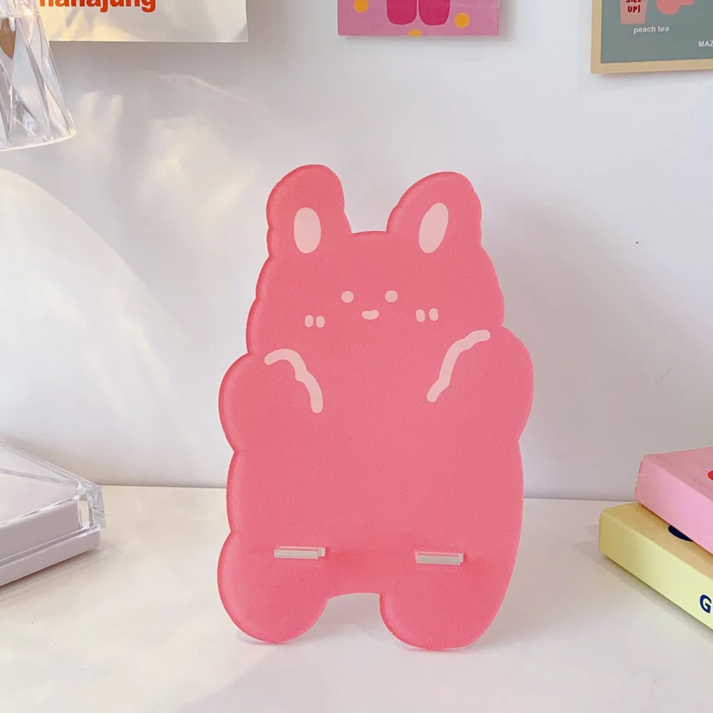 kawaii card holder cell phone stand lazy bracket for phone ipad desktop organizer office exhibition accessories desk decor free global shipping