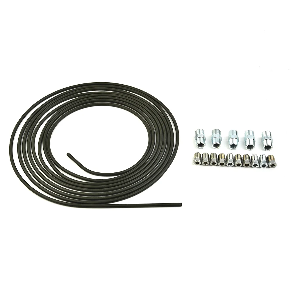 

Universal 5m Brake Line Brake Pipe Steel Copper-plated + Plastic-coated 4.75mm&10 Screw Connections & 5 Connectors Brake Lines
