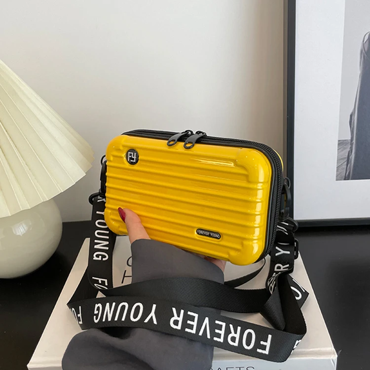 New trend luggage bag, women's small satchel, mini mobile phone bag, travel suitcase bag, crossbody small bag, box, makeup bag
