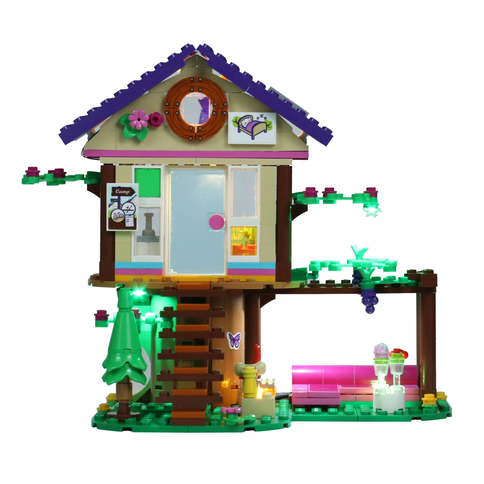 Набор кирпичей со светодиодсветильник кой для 41679 года набор строительных блоков