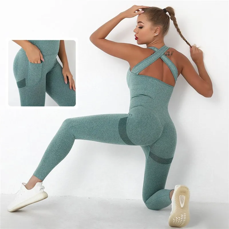 

Уличная одежда, Летний комбинезон, женский комбинезон без рукавов, однотонный облегающий черный цельный наряд с открытой спиной, вязаный длинный комбинезон 2022