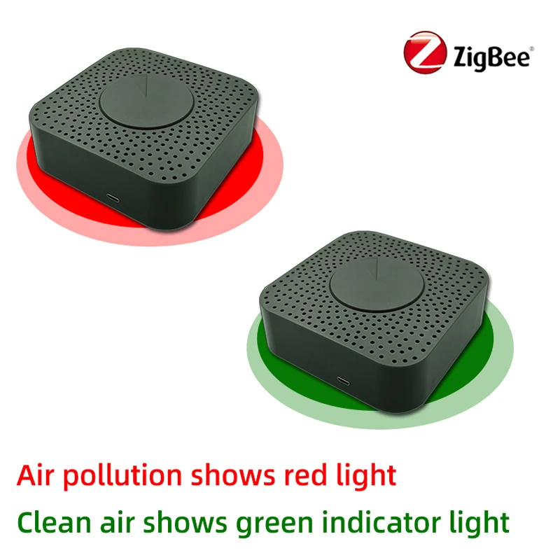 

Tuya Zigbee Temperatur Humidity Sensor 80 Decibels Alarm Co2 Voc Gas Detector Sensor Automation Alarm Smart Home Smart Air Box