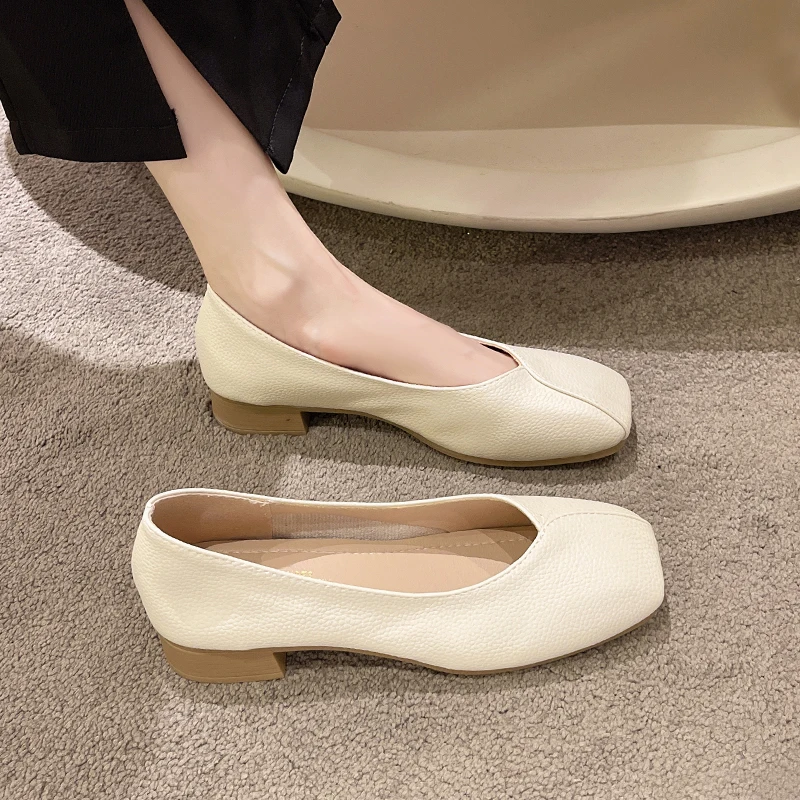 

Shoes Women's Heels Casual Female Sneakers Woman-shoes Platform Fashion Roses Thick Sole 2022 PU Pumps Lace-Up Med Slip-On Squar