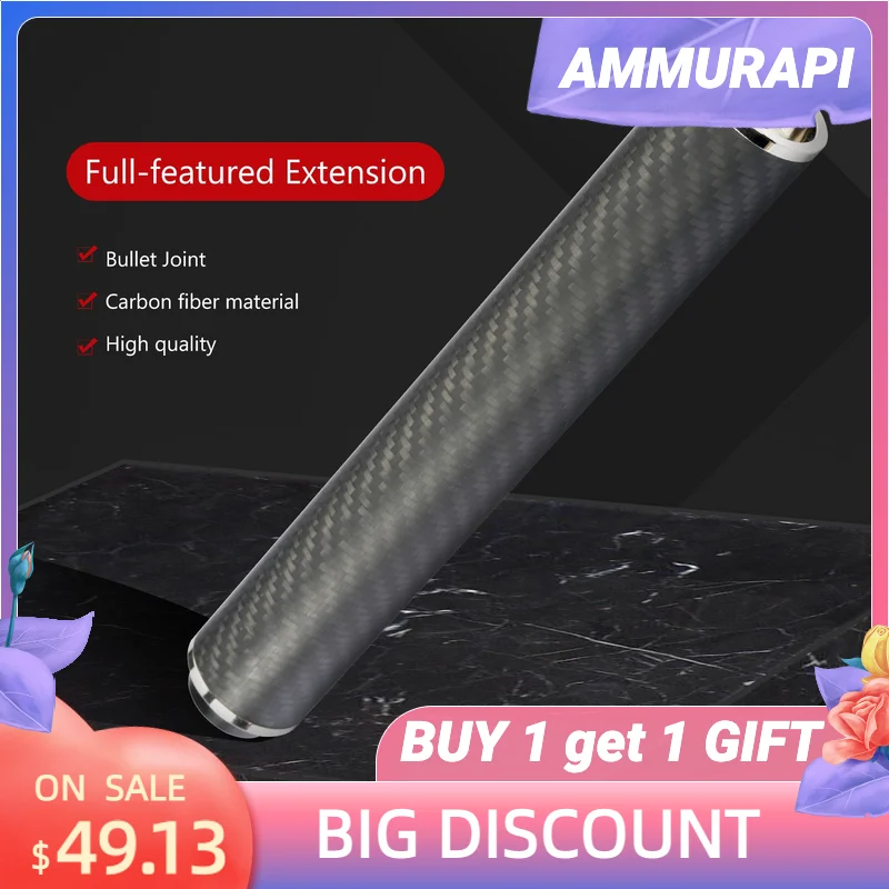 

Бильярдный удлинитель с бампером из углеродного волокна, аксессуары для бильярда FURY KONLLEN Mezz Predator HOW PERI jflower C