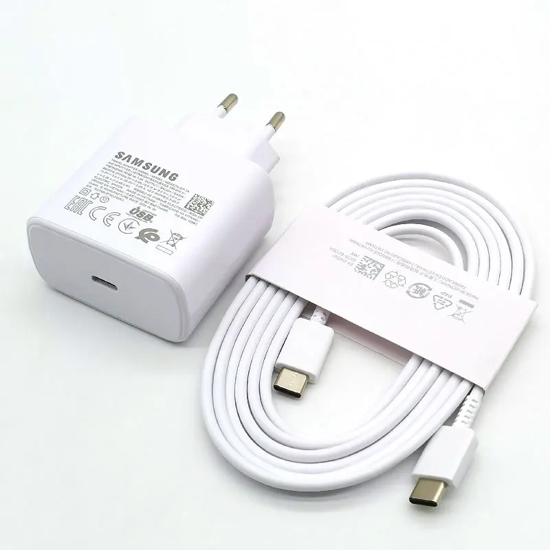 Зарядное устройство Samsung 45 Вт адаптер для быстрой зарядки Кабель 1 8 м Galaxy S24 S23 S22 S21