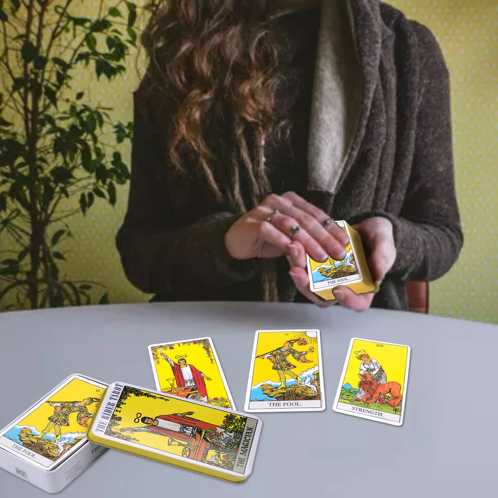 

The Rider Tarot Card 78 Pcs The Modern Witch Tarot Deck Tarot Casual Board Game Card Iron Box Rider Tarot Card Witch Tarot Deck