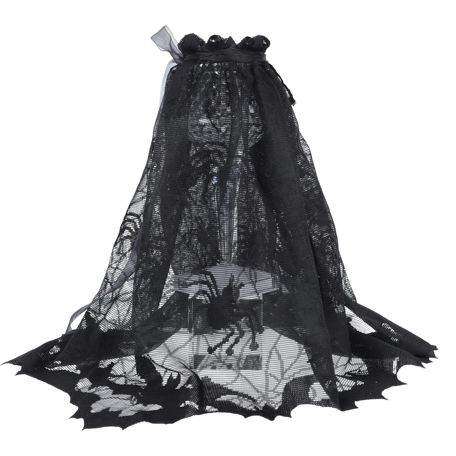 

Tablerunner Spider Web Cover Lamp Spiderweb Cloth Fireplace Shade Topper Scary Decor Party Dining Holiday Decorative Lace