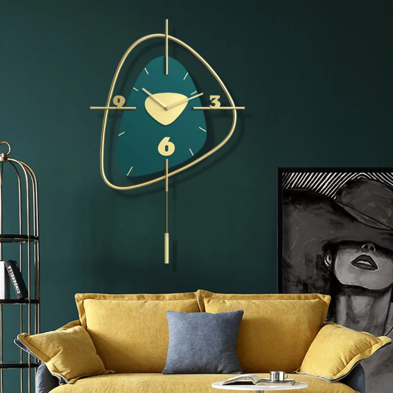 

Бесшумные цифровые фотообои, современные необычные большие настенные часы в скандинавском стиле, металлические часы для спальни, украшени...