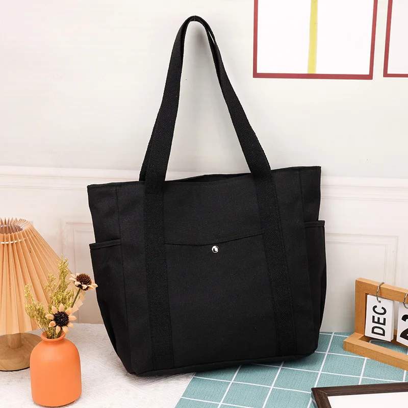 

Women Commute Mummy bag Canvas Solid Color Casual Tote Bag Messenger Bag Shoulder Bag Designer Simplicity Girl's Shopper Bag