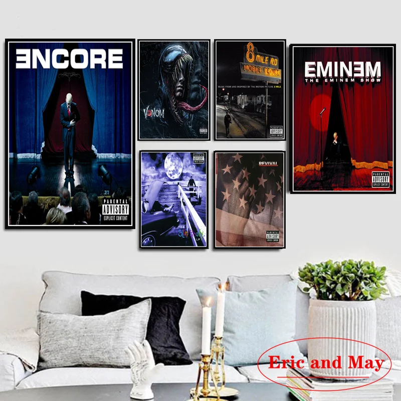 

Eminem Show Kamikaze Rap Hip Hop Music Poster And Print Canvas Painting Art Wall Pictures Wall Paintings For Bedrooms Cuadros
