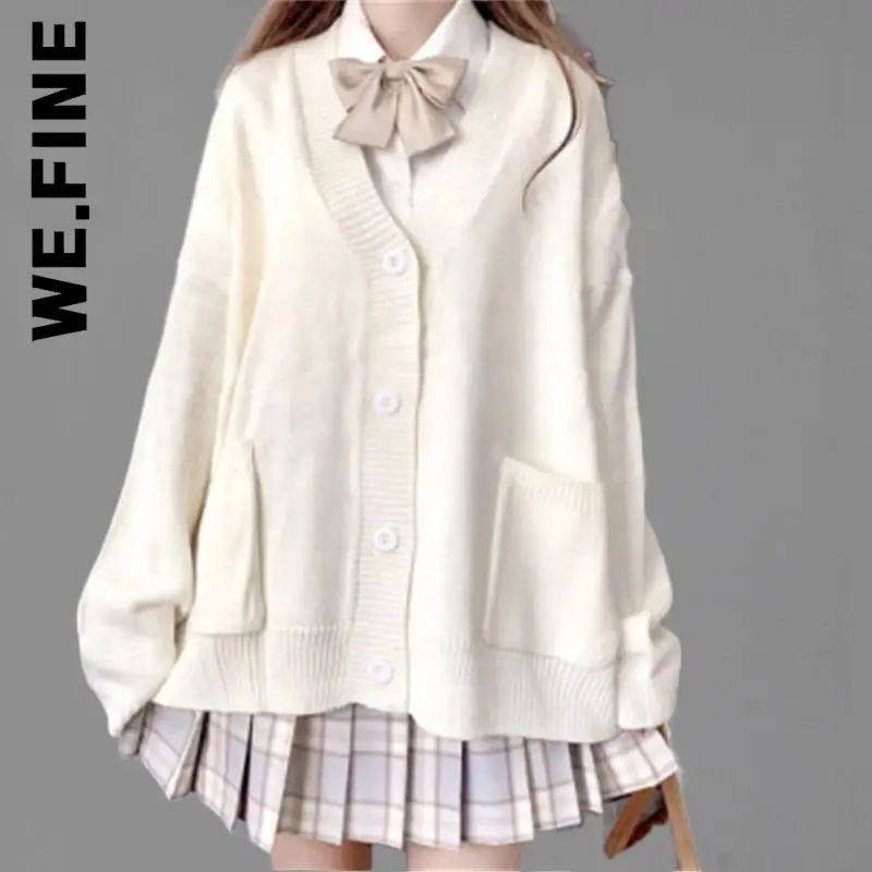 

We.Fine Cardigan Knitted Sweater New Women Popular Casual Cardigan For Women Chic Slim Women's Coat Stylish Cheap Jacket Female