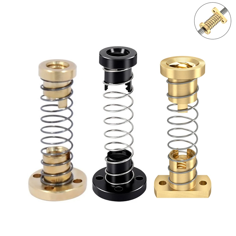 

Компл./лот МЕГА 2, латунные гайки из пом CR10, для устранения зазоров, для оси Z T8, для апгрейда Ender3 Ender3 Pro V2