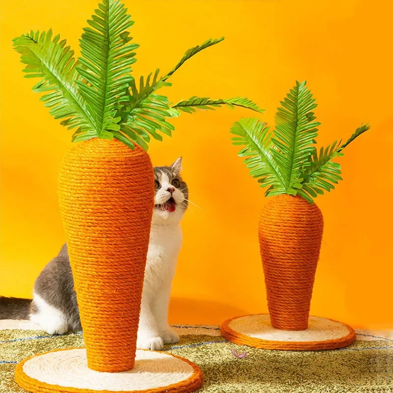 

Cat Scratcher Cat Tree Scraper Tower Scratching Cat Tree Cute Carrot Cat Climbing Post Funny Cat Grinding Claw Post Pet Supplies