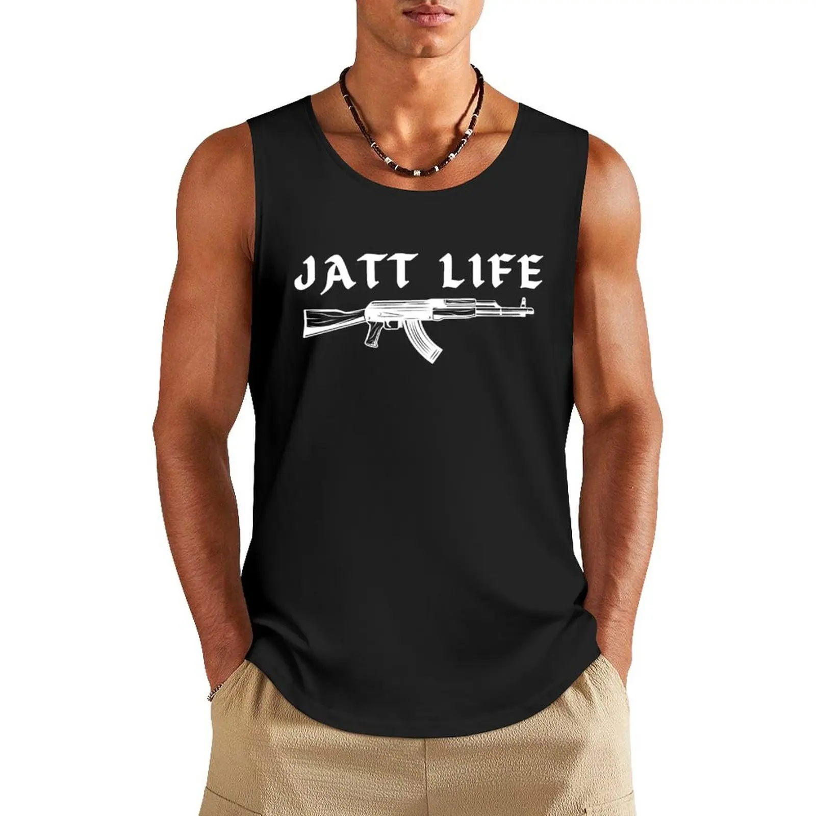 Мужская спортивная майка Jatt Life Пенджаб одежда для спортзала