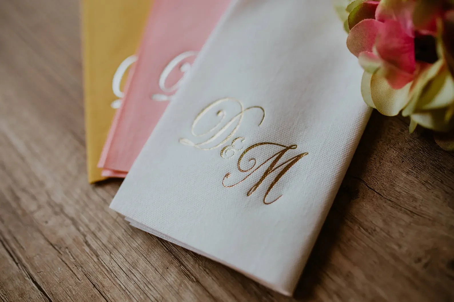 Personalized napkins soft linen quality DINNER Servietten mit Namen Bedruckte Hochzeit Napkins Wedding