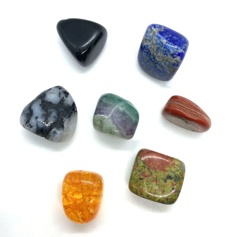 

5PCS Classic Natural Stone Beads Energy Raw Stone Irregular Shape Amethyst Green Aventurine Chrysanthemum DIY Stone Beads