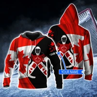 plstarcosmos newest 3dprint canada hockey custom name gift funny harajuku streetwear casual unique unisex hoodiessweatshirtzip