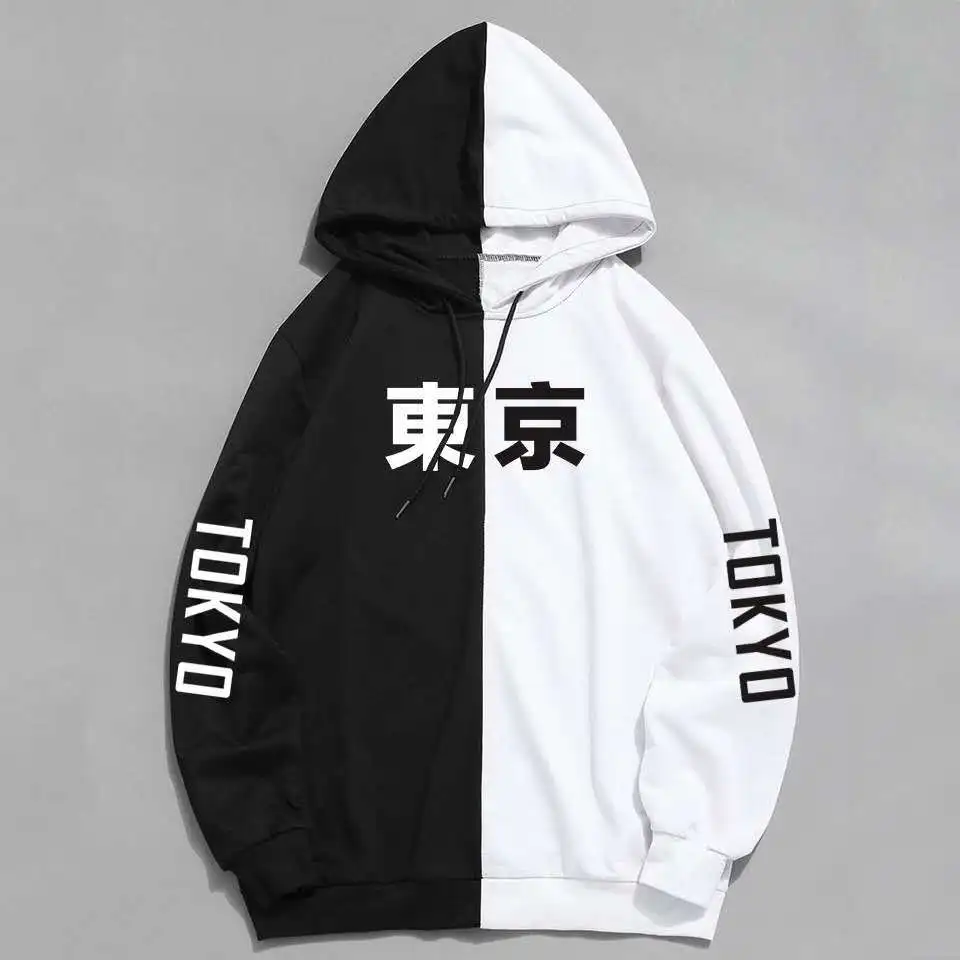 

Tokyo Revengers Hoodie Patchwork Sweatshirt Attack on Titan Hoody Pullovers Anime Printing Clothes