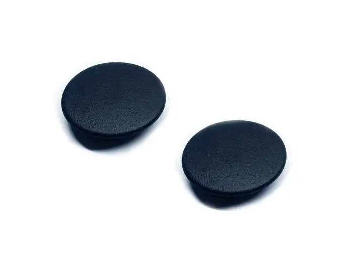 Черная дверная заглушка 2 шт. для BMW E12 E23 E24 E28 E30 E32 E36 51411869871