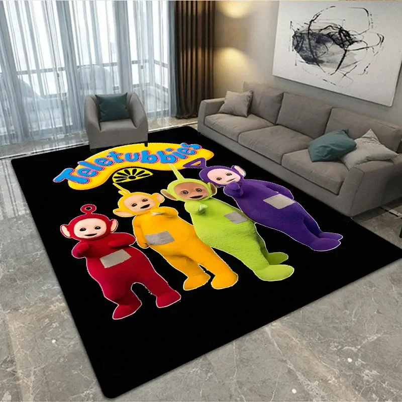 Мультяшный ковер Teletubbies с принтом нескользящий коврик для йоги дверной кухонный