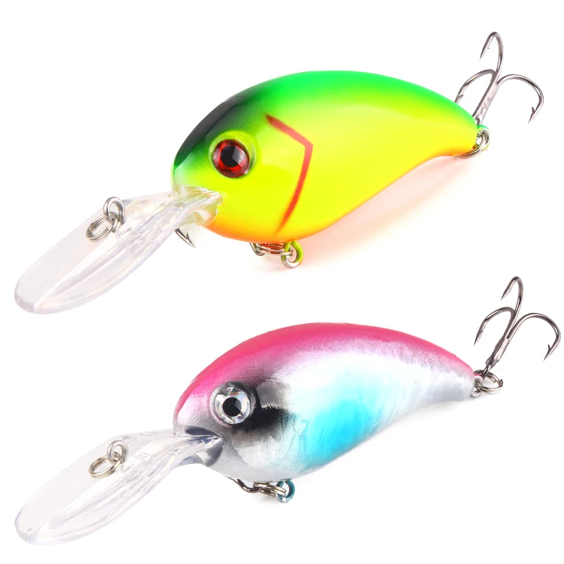 

10Cm/13.6G, 10 Different Colors, Luya Rock Little Fat Man Simulation Bait, Make Bait, Fishing Gear