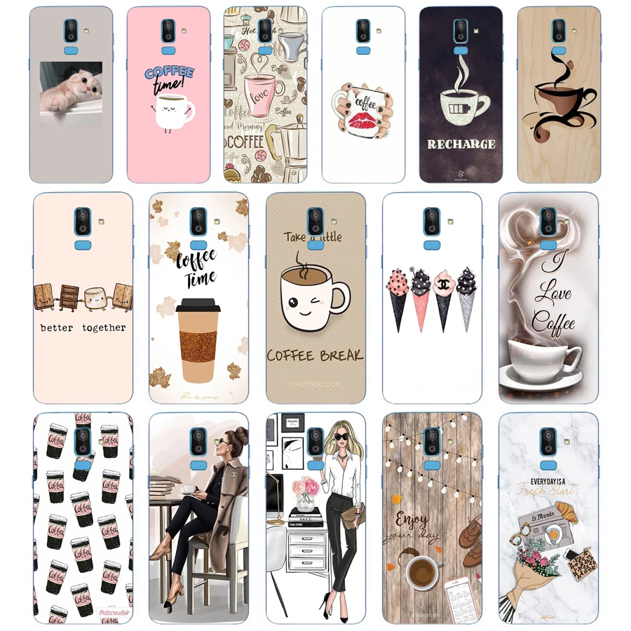 Чехол для телефона 91AA Coffee Girl, мягкий силиконовый чехол из ТПУ для Samsung Galaxy j8 2018 J4 core 2018 A32 A42 A52, чехол
