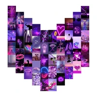 50pcs neon wall collage dorm decor aesthetic picture for teen girls wall art beach collage poster bedroom decor